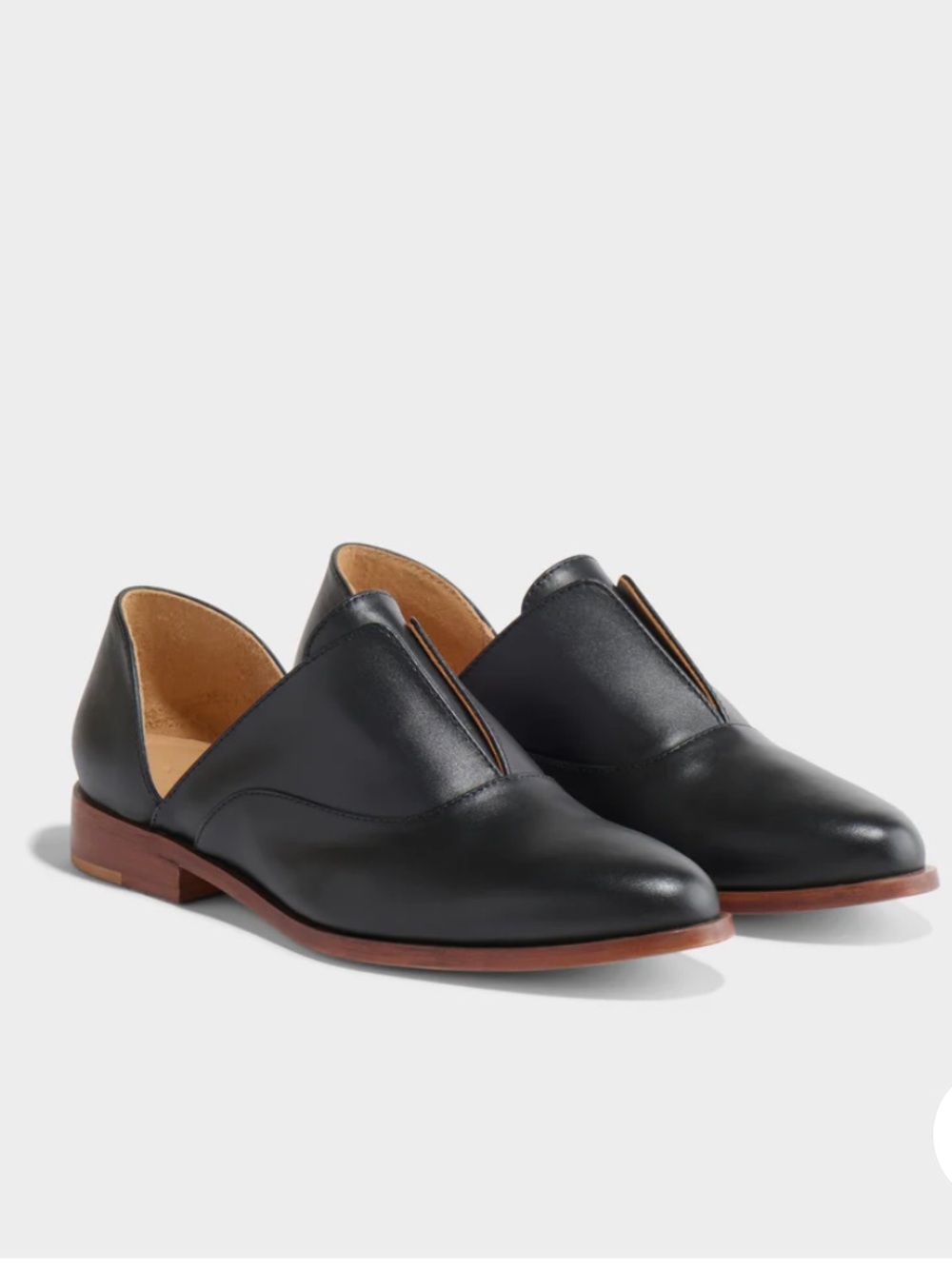 Nisolo Black Leather Emma D'Orsay